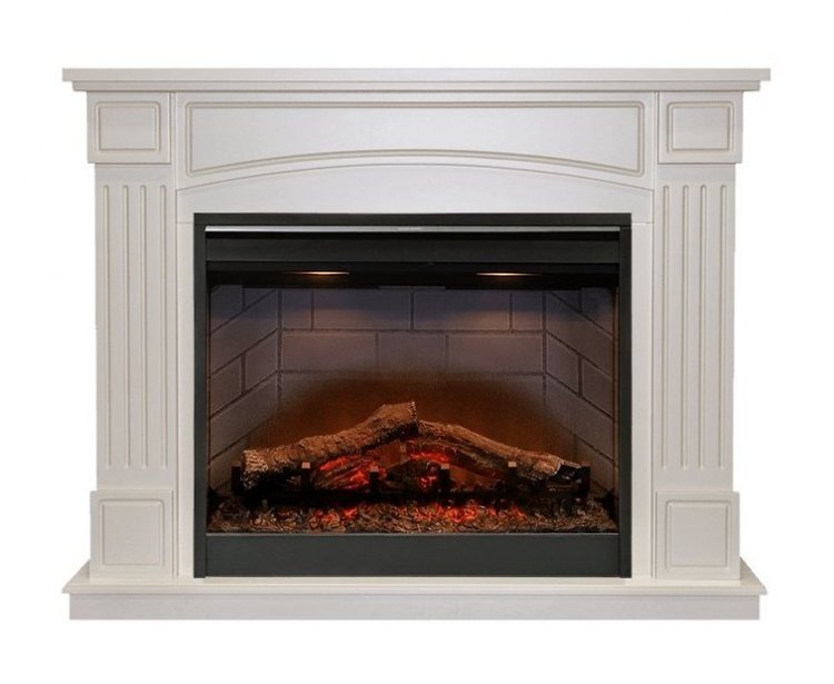 Каминокомплект Boston - Алебастр с очагом Symphony 26'' DF2608-INT