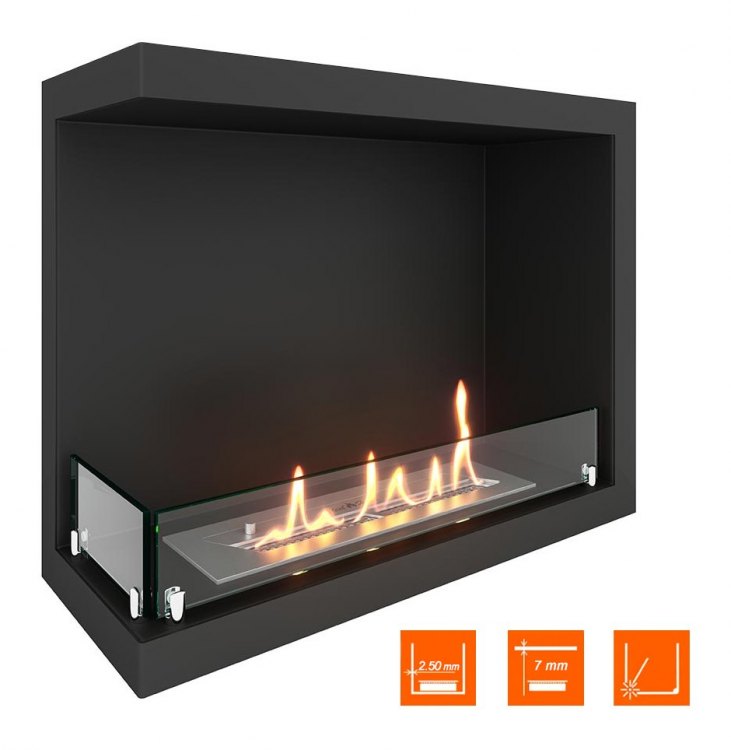 Биокамин угловой SteelHeat Leader 600 левый (Стекло)