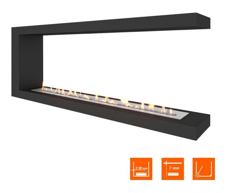 Биокамин торцевой SteelHeat ONE 1400 (Стандарт)