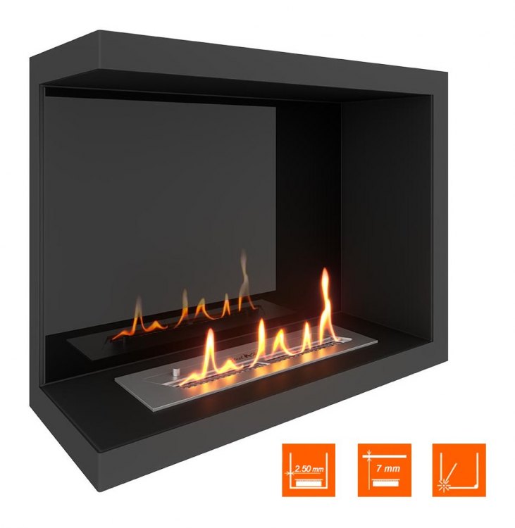 Биокамин угловой SteelHeat Leader 600 левый (Стемалит)