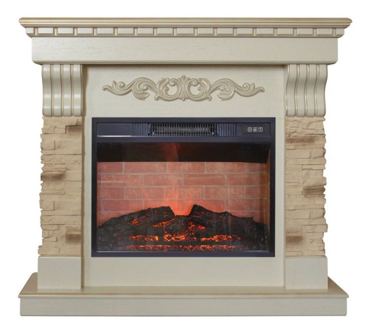 Электрокамин RealFlame Marseille Luxe WT c Irvine 24
