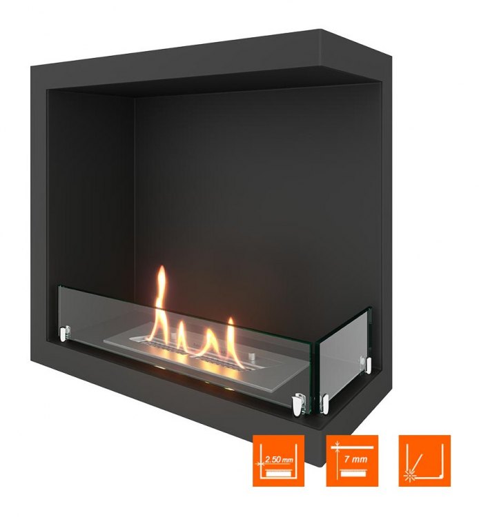 Биокамин угловой SteelHeat Leader 500 правый (Стекло)