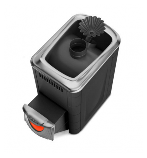 Дровяная печь для бани TMF Ангара 2012 Inox ДНС ЗК антрацит