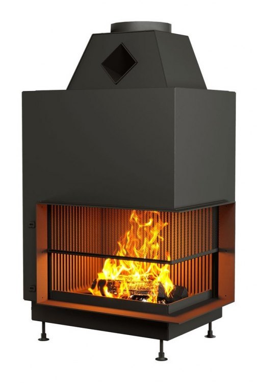 Каминная топка открытая с сеткой АСТОВ О2С 70\50