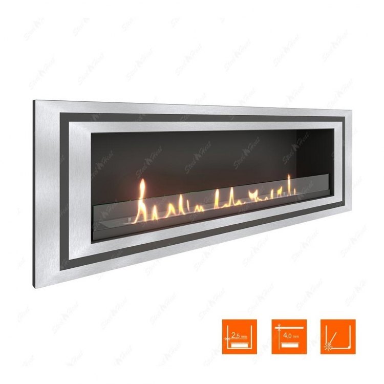 Биокамин в нишу SteelHeat GRAND-D 1500 XL (Стекло)