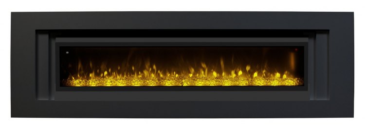 Электрокамин Stockholm 60 BL с очагом Manhattan 1560