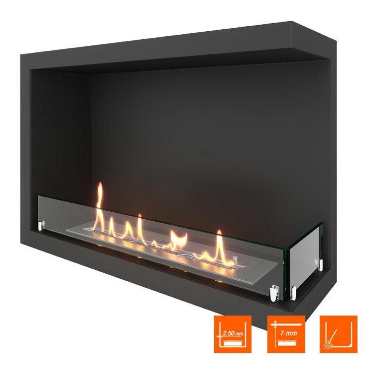 Биокамин угловой SteelHeat Leader 700 правый (Стекло)