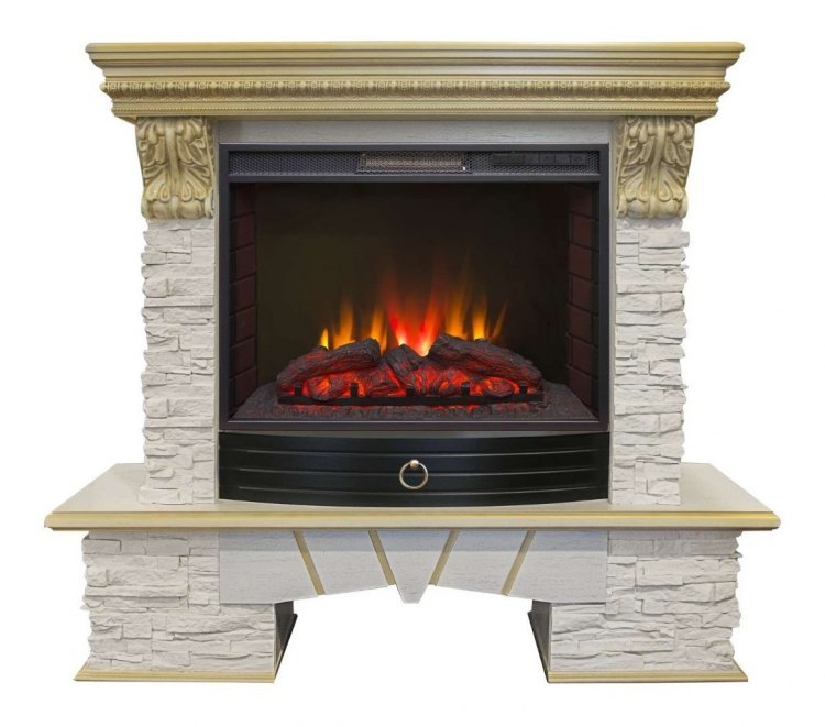 Электрокамин RealFlame Rockland LUX 25 WT с Sparta 25,5