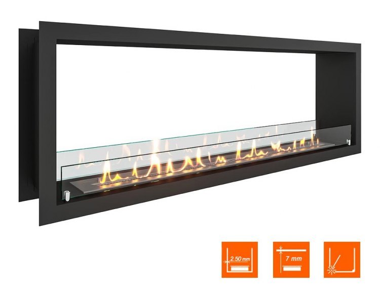 Биокамин сквозной SteelHeat Leader 1300 (Стекло)