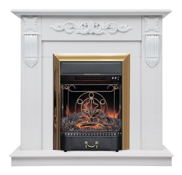 Электрокамин RealFlame Dominica WT с Majestic S BR