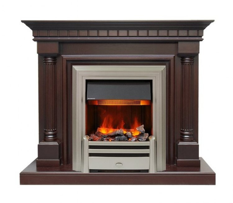 Каминокомплект Dallas - Темный дуб с очагом Chesford