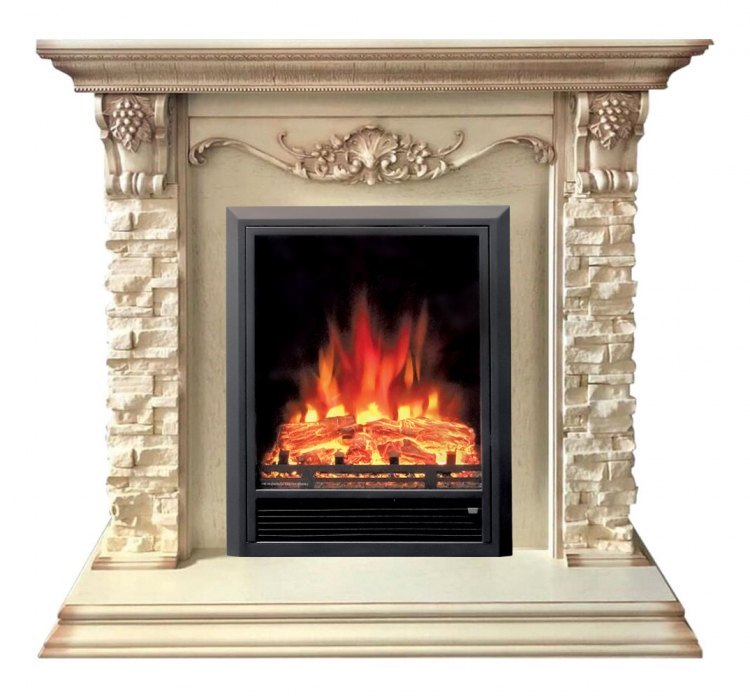 Электрокамин Patricia WT с очагом Eugene