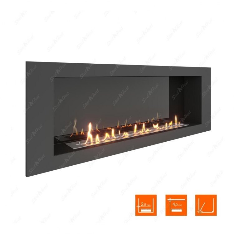 Биокамин в нишу SteelHeat LONG 1500 (Стемалит)