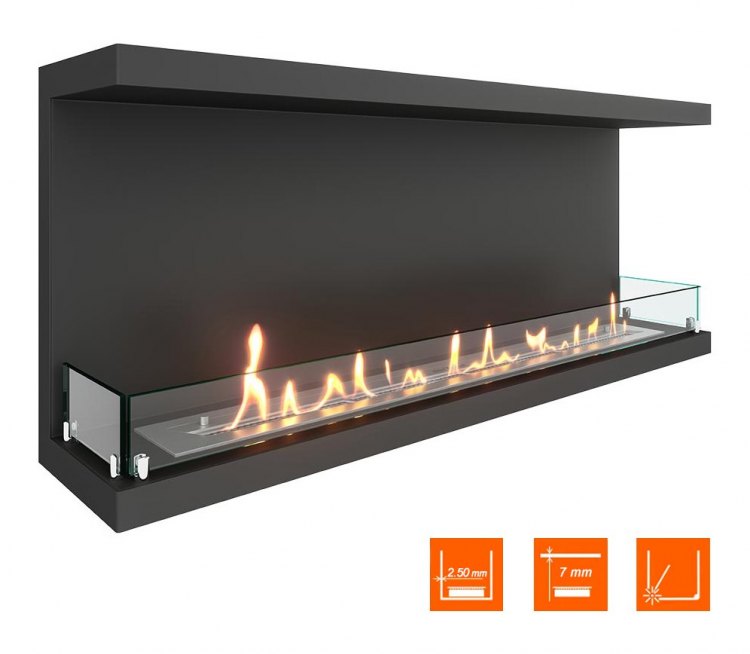 Биокамин фронтальный SteelHeat Leader 1200 (Стекло)