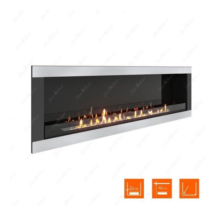 Биокамин в нишу SteelHeat ONE-H 1700 (Стекло + Стемалит)