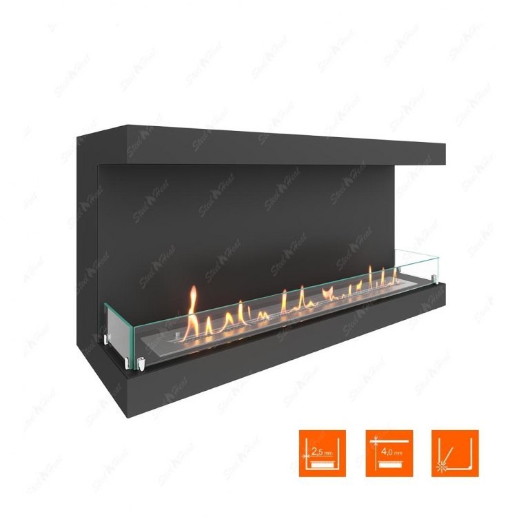 Биокамин фронтальный SteelHeat ONE 1200 (Стекло)