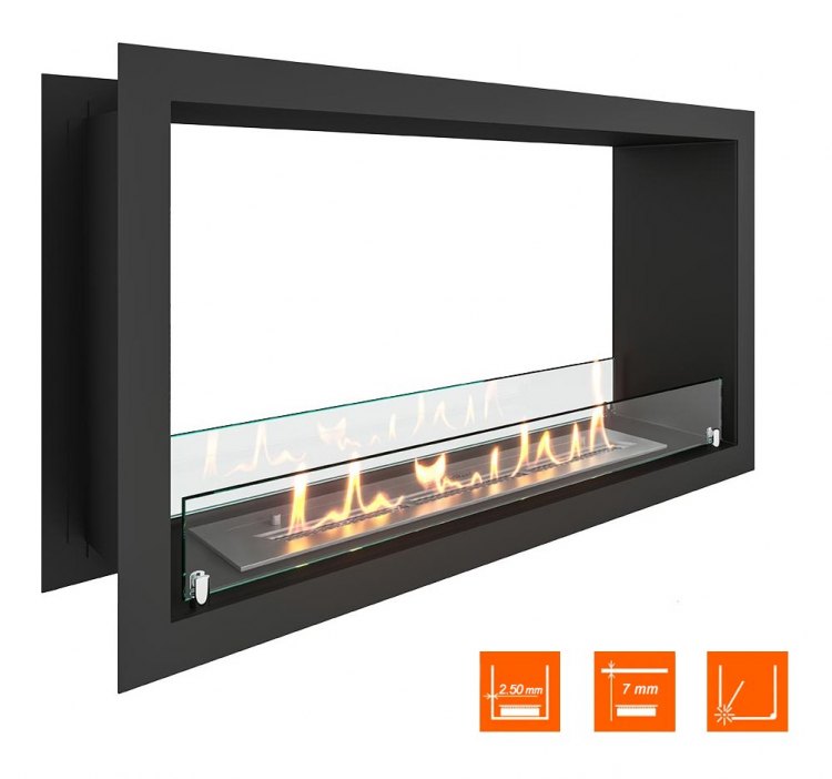 Биокамин сквозной SteelHeat Leader 800 (Стекло)