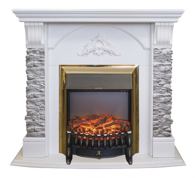 Электрокамин RealFlame Athena GR WT с Fobos S BR