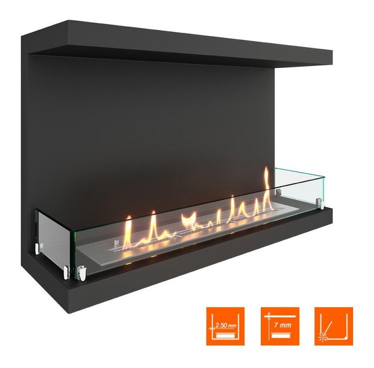 Биокамин фронтальный SteelHeat Leader 800 (Стекло)