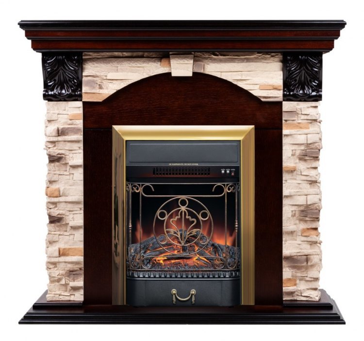 Электрокамин RealFlame Dublin Rock STD/EUG AO Majestic Lux BR S