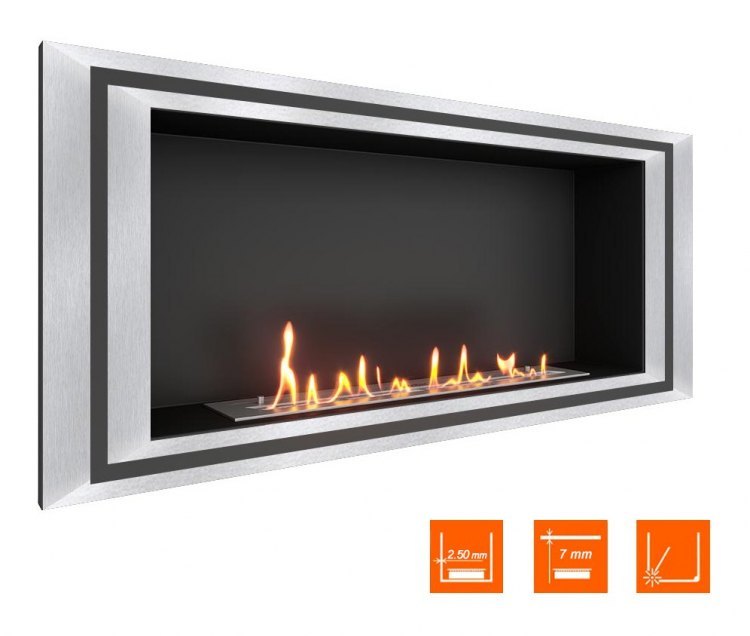 Биокамин в нишу SteelHeat LONG-D 1200 (Стандарт)