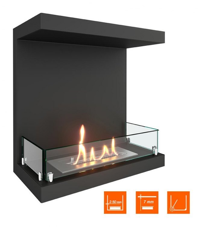 Биокамин фронтальный SteelHeat Leader 500 (Стекло)