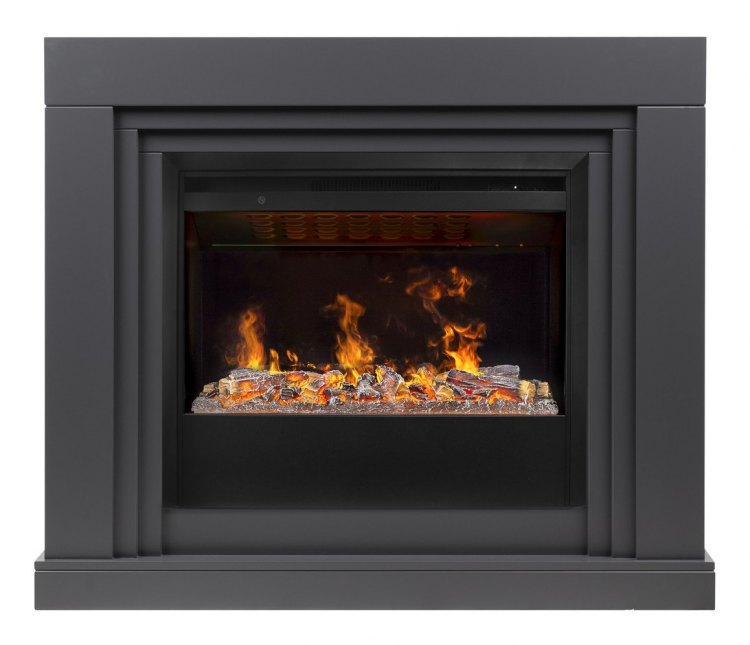 Электрокамин Stanley 26 GR с очагом Helios 26 SBG 3D