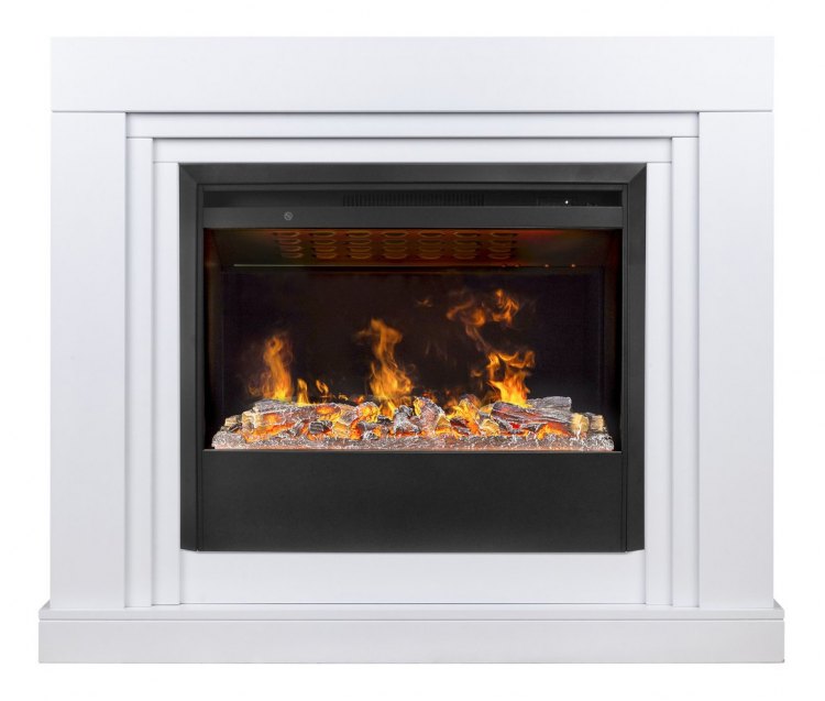 Электрокамин Stanley 26 WT с очагом Helios 26 SBG 3D