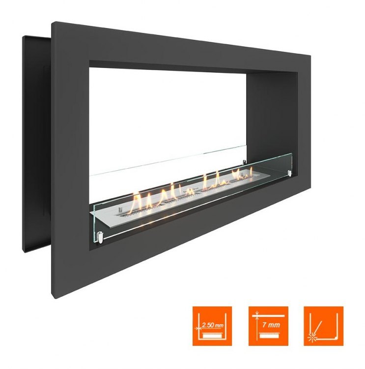 Биокамин сквозной SteelHeat ONE 1000 (Стекло)