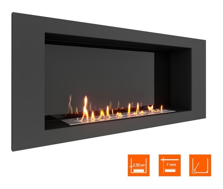 Биокамин в нишу SteelHeat LONG 1200 (Стемалит)