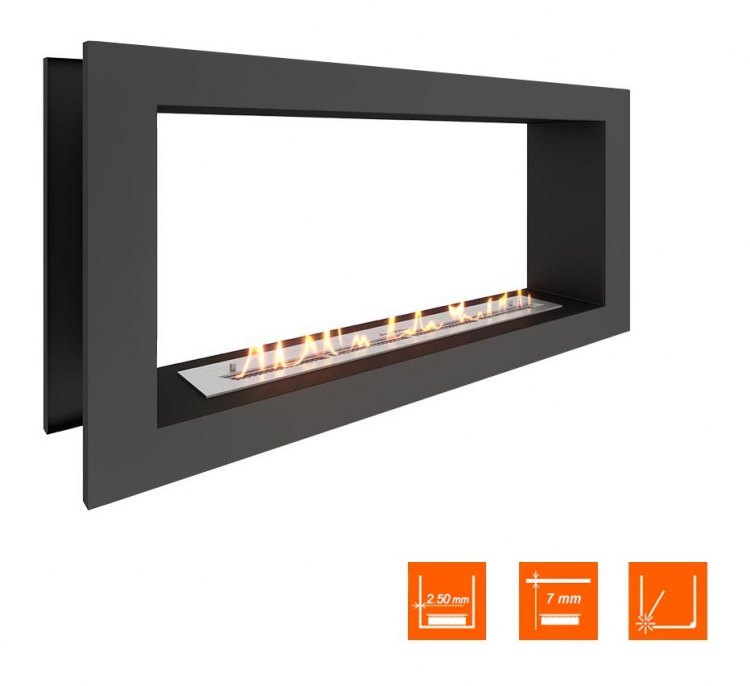 Биокамин сквозной SteelHeat ONE 1100 (Стандарт)