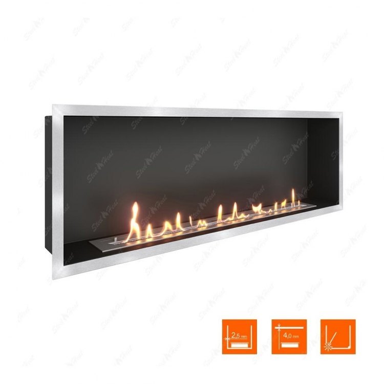 Биокамин в нишу SteelHeat LEADER-SH 1300 (Стекло)