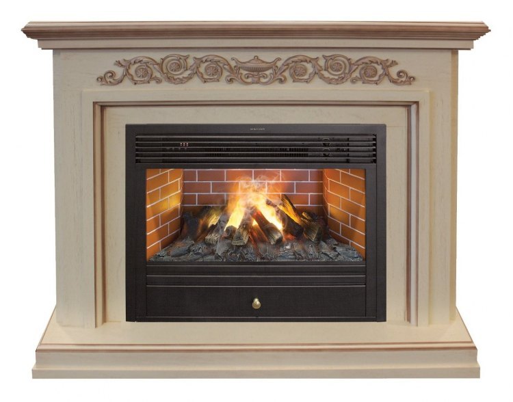 Электрокамин RealFlame Leticia 26 WT (b) с Novara 26 3D