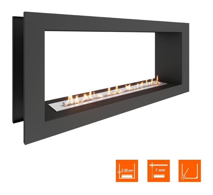 Биокамин сквозной SteelHeat ONE 1200 (Стандарт)