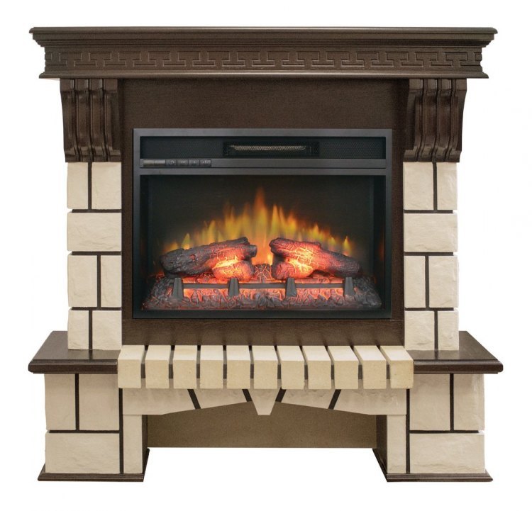 Электрокамин Stone 24  AO c очагом Eridan 24