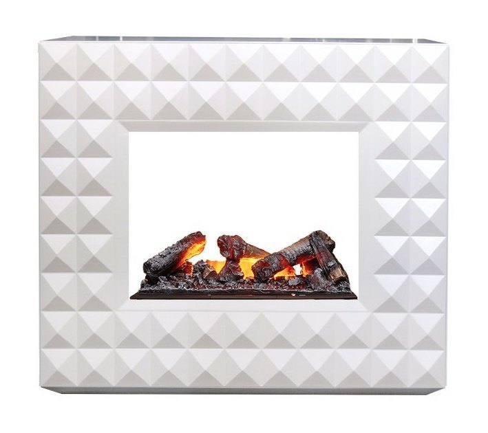 Каминокомплект Diamond - Бьянко белый с очагом Cassette 600 NH