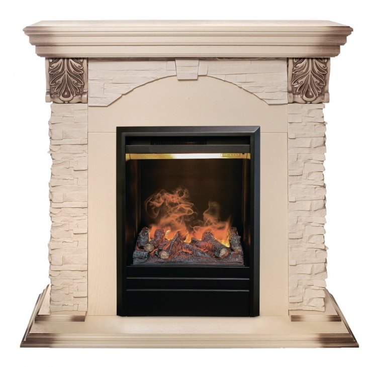 Электрокамин RealFlame Dublin Lux WT с Olympic 3D