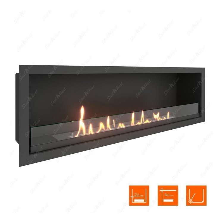 Биокамин в нишу SteelHeat LEADER 1000 Small (Стекло)