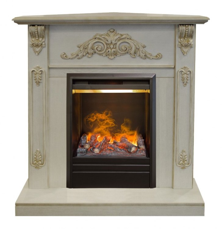 Электрокамин RealFlame Anita Corner (угловой) WT с Olympic 3D