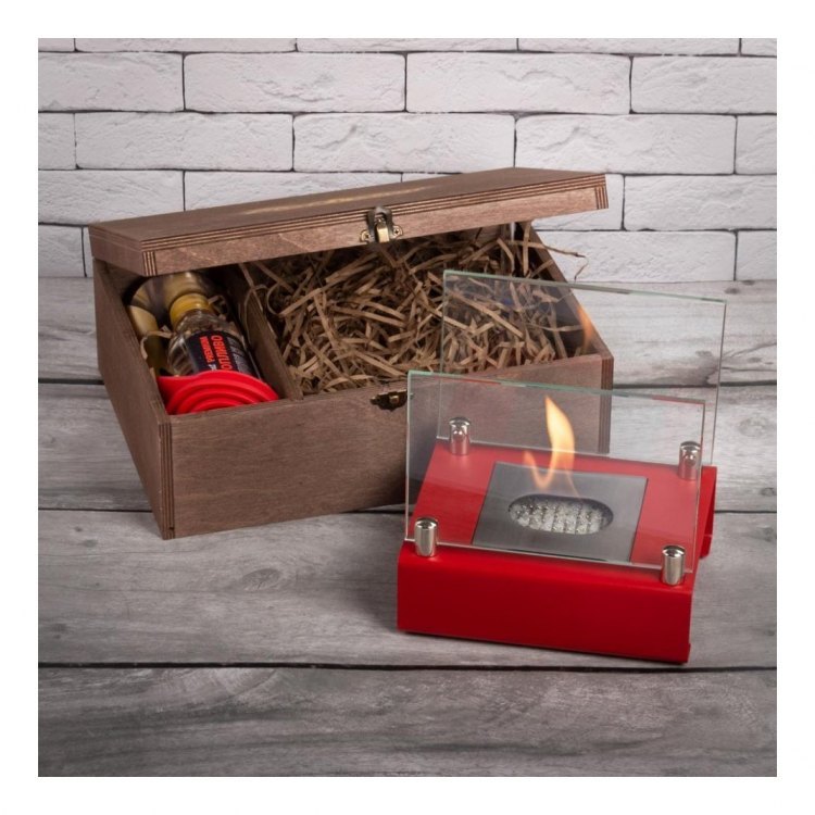 Подарочный набор SteelHeat PREMIUM BOX ALBA Красный + деревянная коробка + стартовый комплект