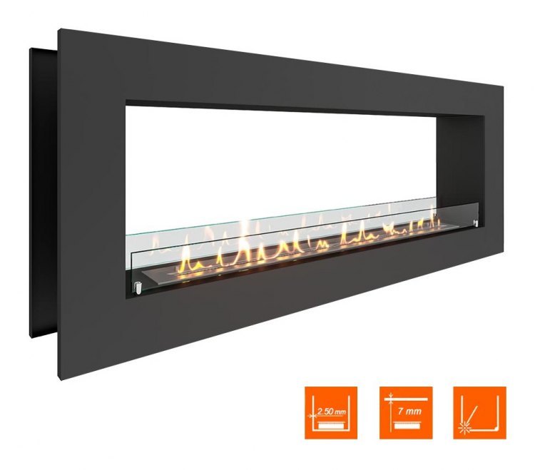 Биокамин сквозной SteelHeat GRAND 1500 (Стекло)