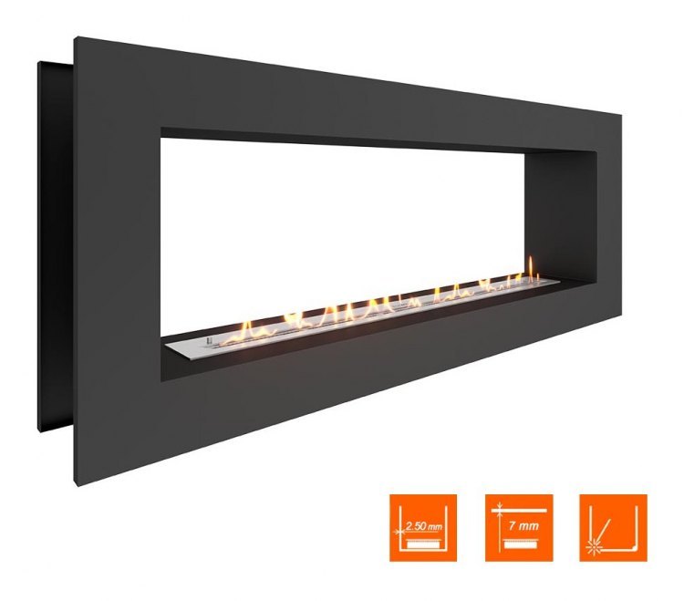 Биокамин сквозной SteelHeat GRAND 1600 (Стандарт)