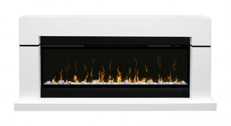 Каминокомплект Lindos (линейный) с очагом Ignite XLF50