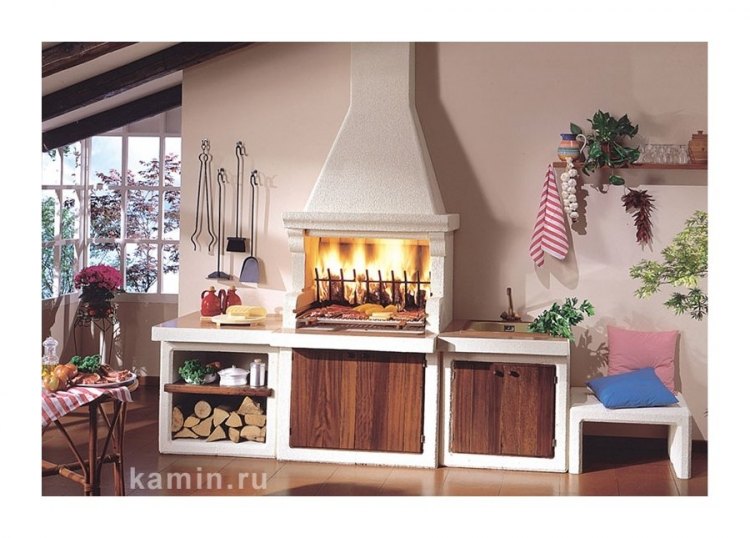 Программа Malibu, модуль столик окр. (Palazzetti)