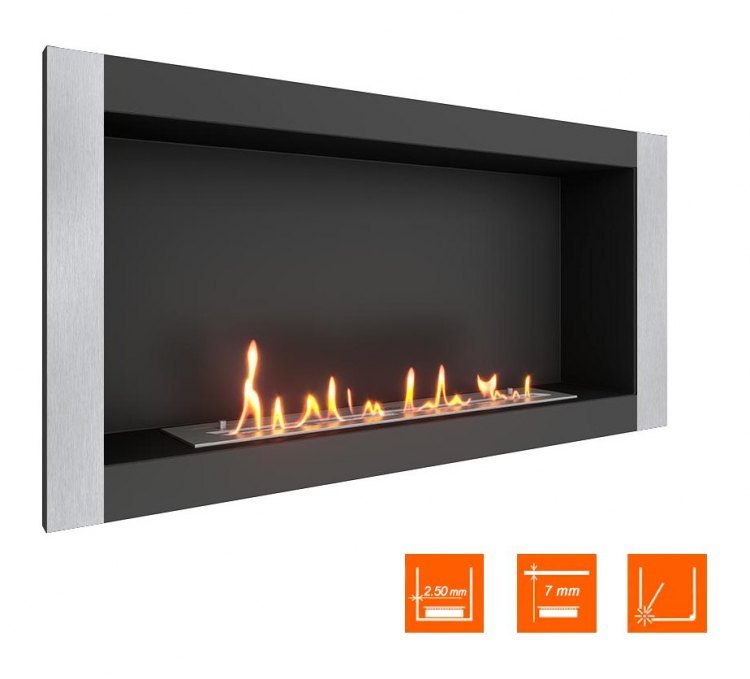 Биокамин в нишу SteelHeat ONE-V 1100 (Стандарт)