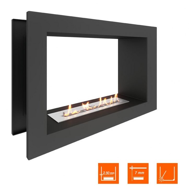 Биокамин сквозной SteelHeat ONE 800 (Стандарт)