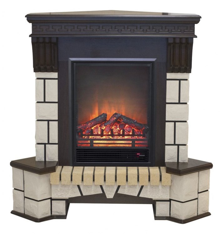 Электрокамин RealFlame Stone New Corner (угловой) AO с Eugene