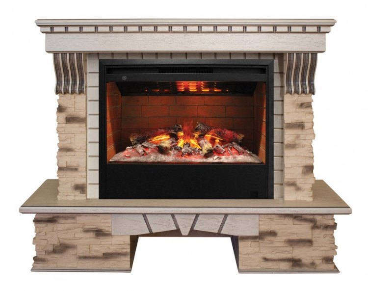 Электрокамин RealFlame Sorento WT с Helios 26 3D
