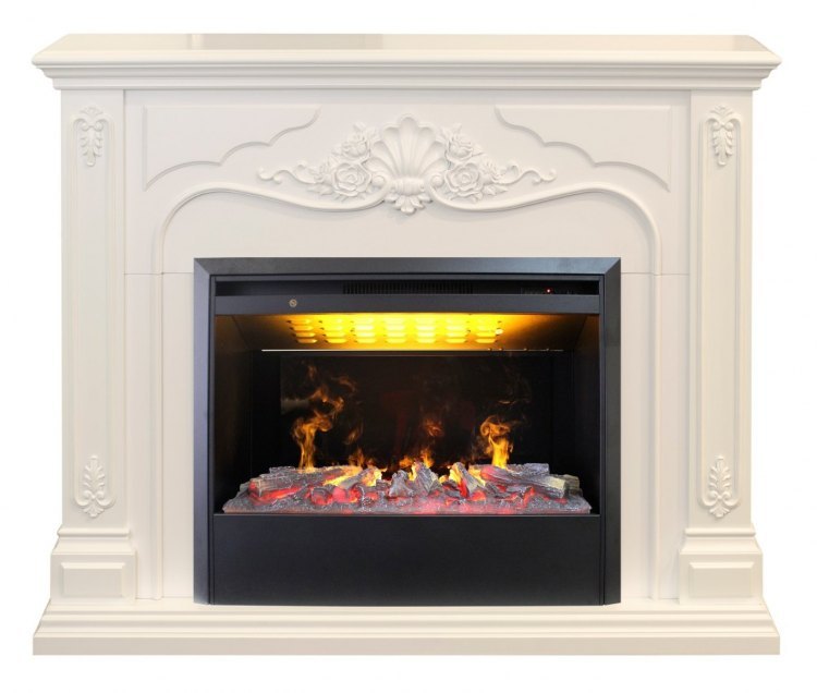 Электрокамин RealFlame Victoria 26 WT с 3D Helios 26 SBG