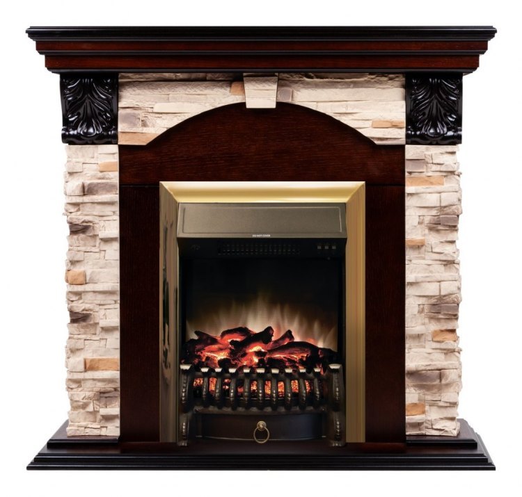 Электрокамин RealFlame Dublin Rock STD/EUG AO Fobos S BR